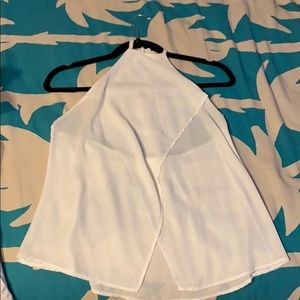 White halter top